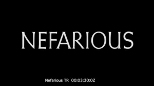 Titelkarte „Nefarious“